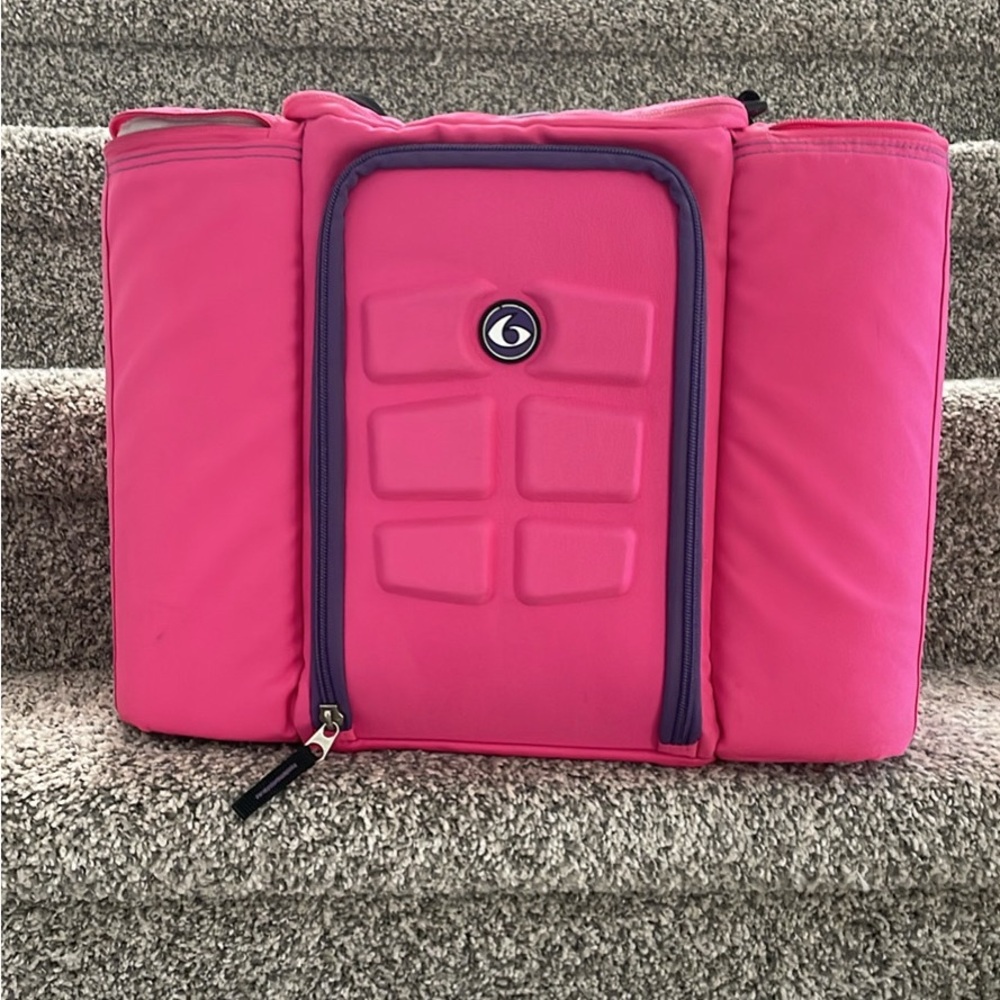 Six Pack Fitness Pink Innovator 6 meal Insulated Bag